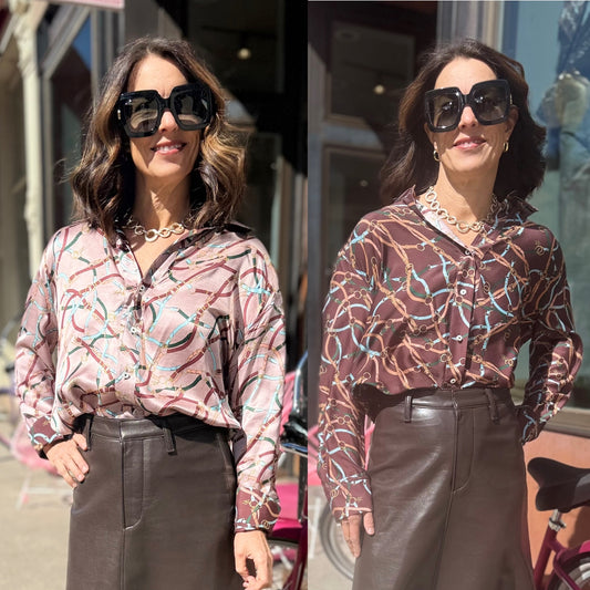 Rob Fried Reversible Chain Blouse