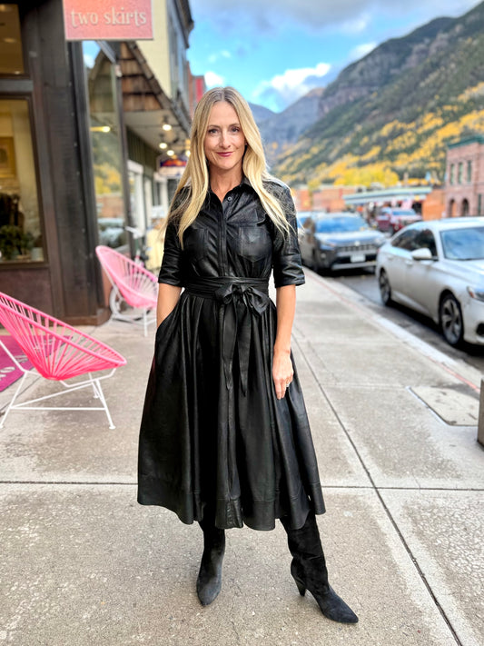 Hannes Leather Dress