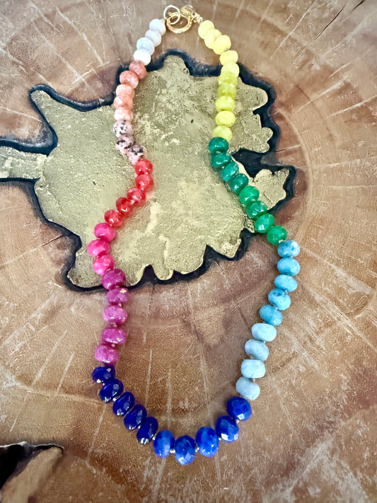 Gems by SJ Colorful Bead Necklace