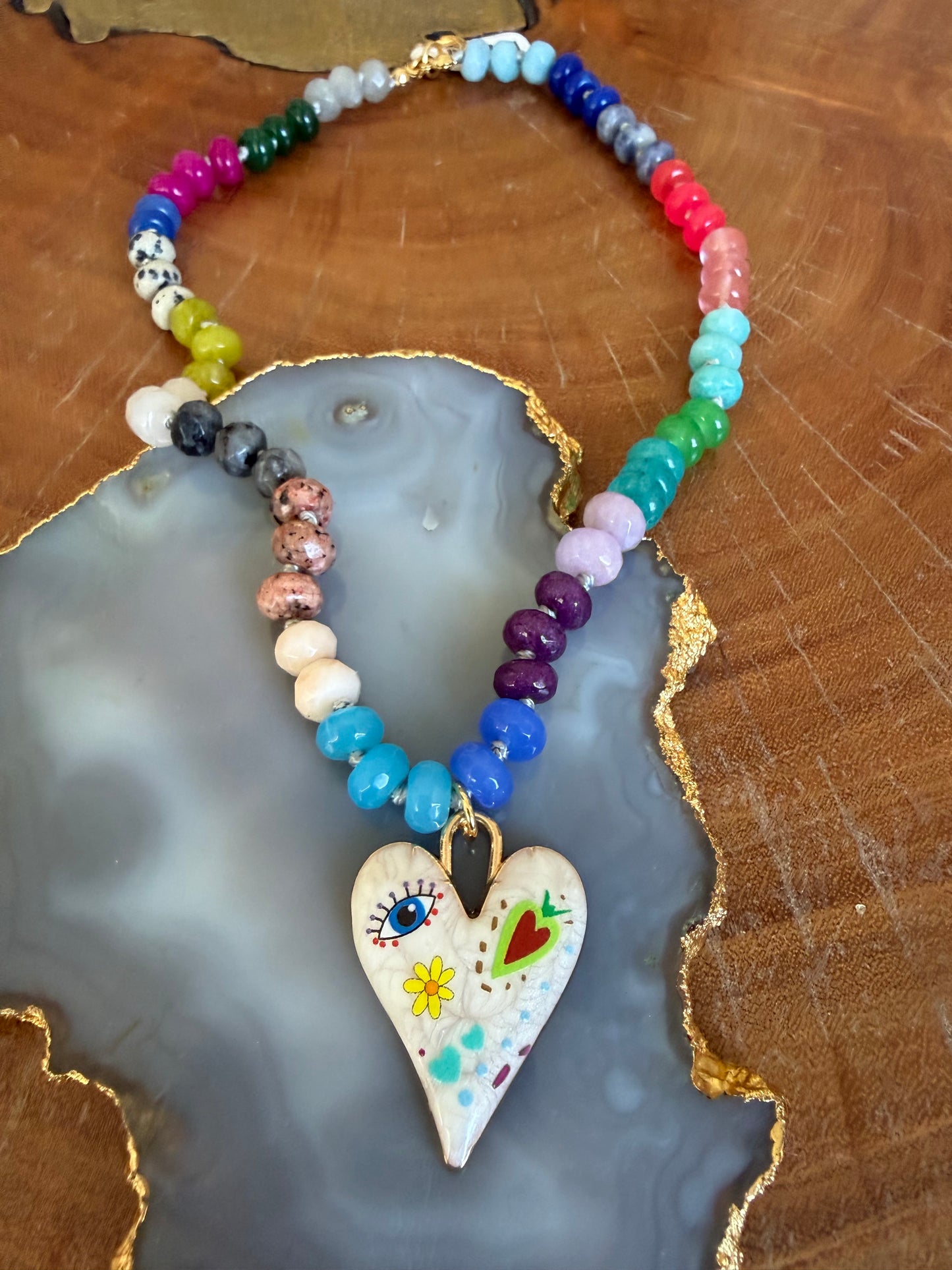 Gems by SJ Ditsy Heart Necklace