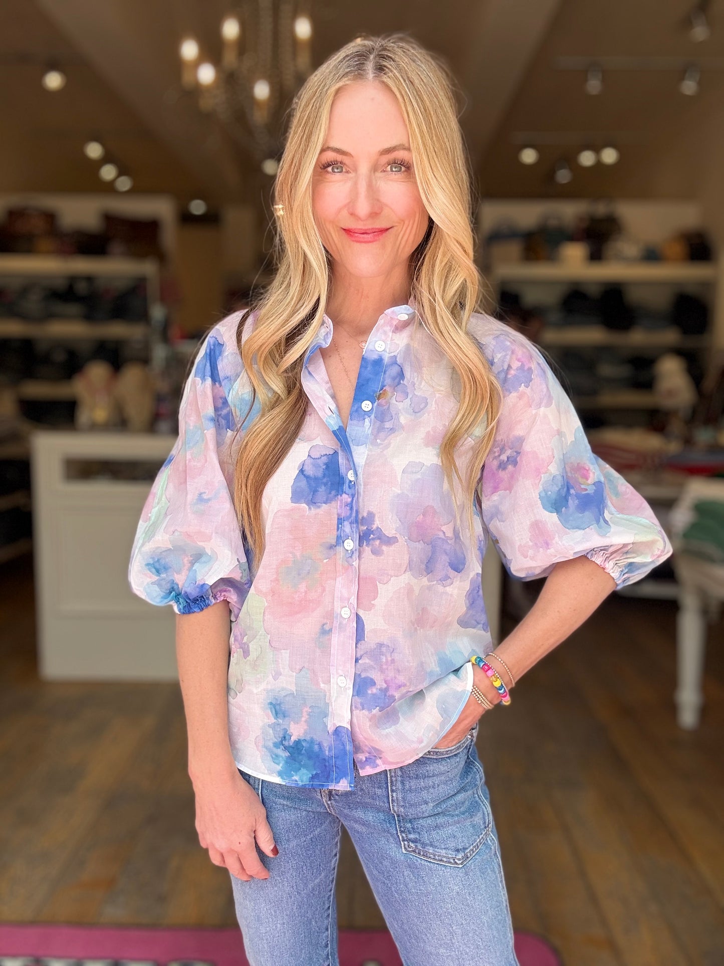 Caliban Watercolor Top