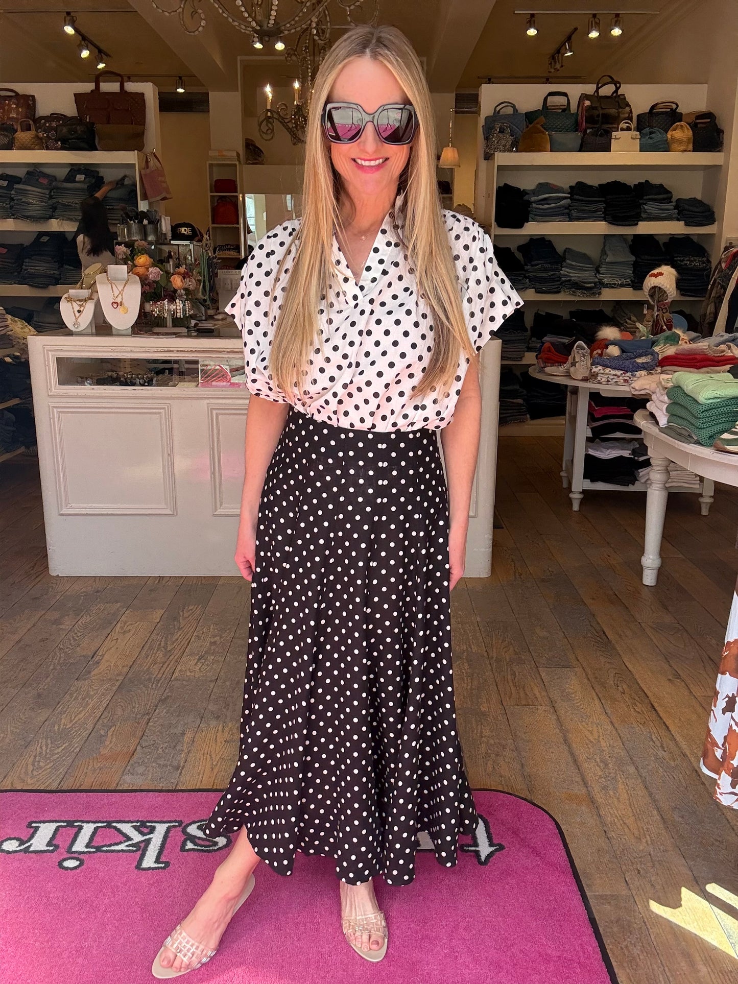Hannes Polka Dot Skirt