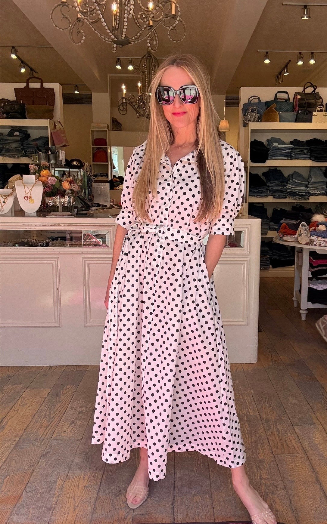 Hannes Polka Dot Dress
