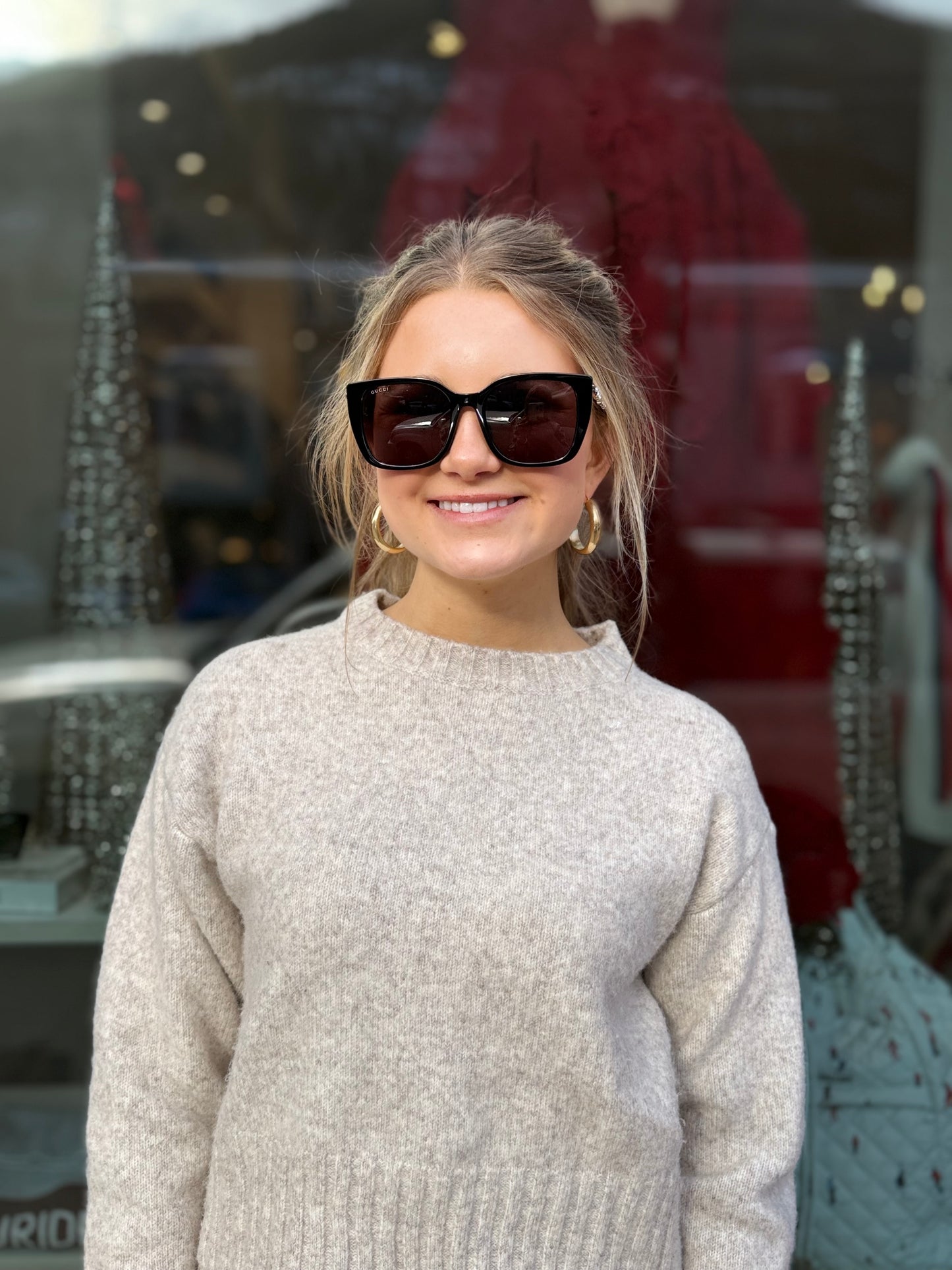 GG Crystal Arm Sunglasses