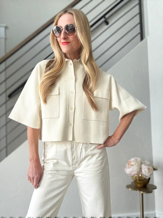 Nude Shirt Jacket