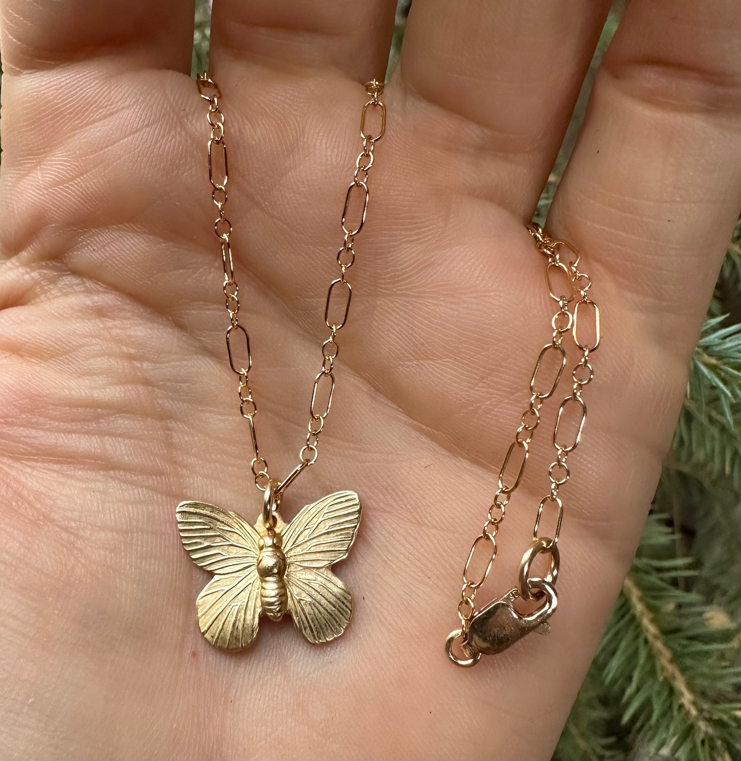 Ruby & Violet Mini Butterfly Necklace