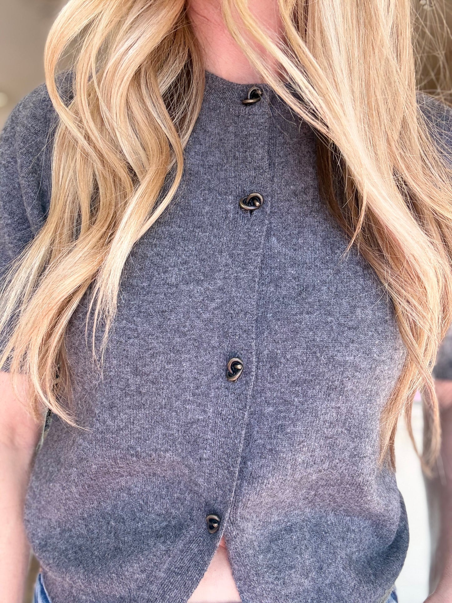 Naadam S/S Reversible Cardigan