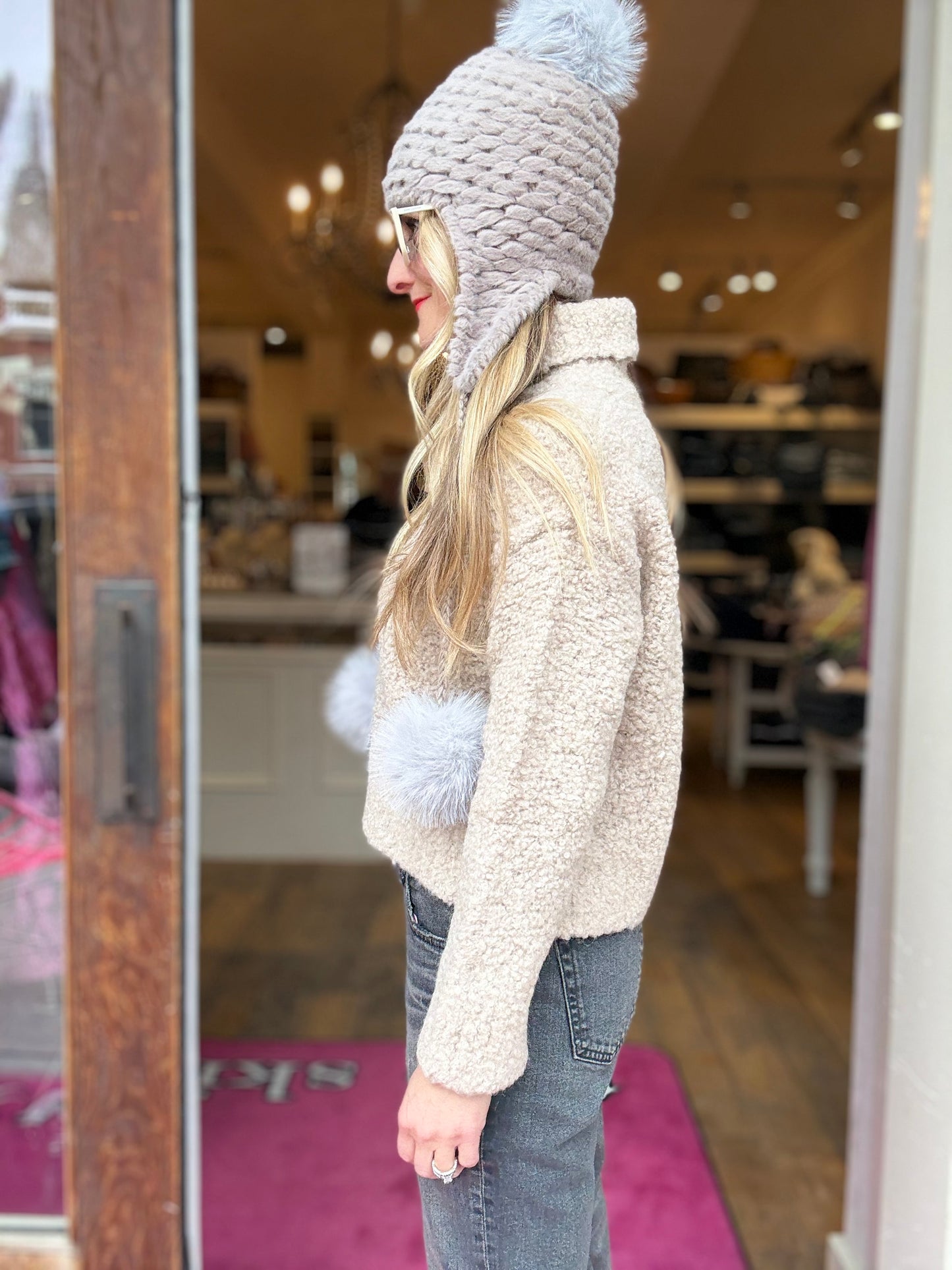 Nadaam Luxe Boucle Tneck