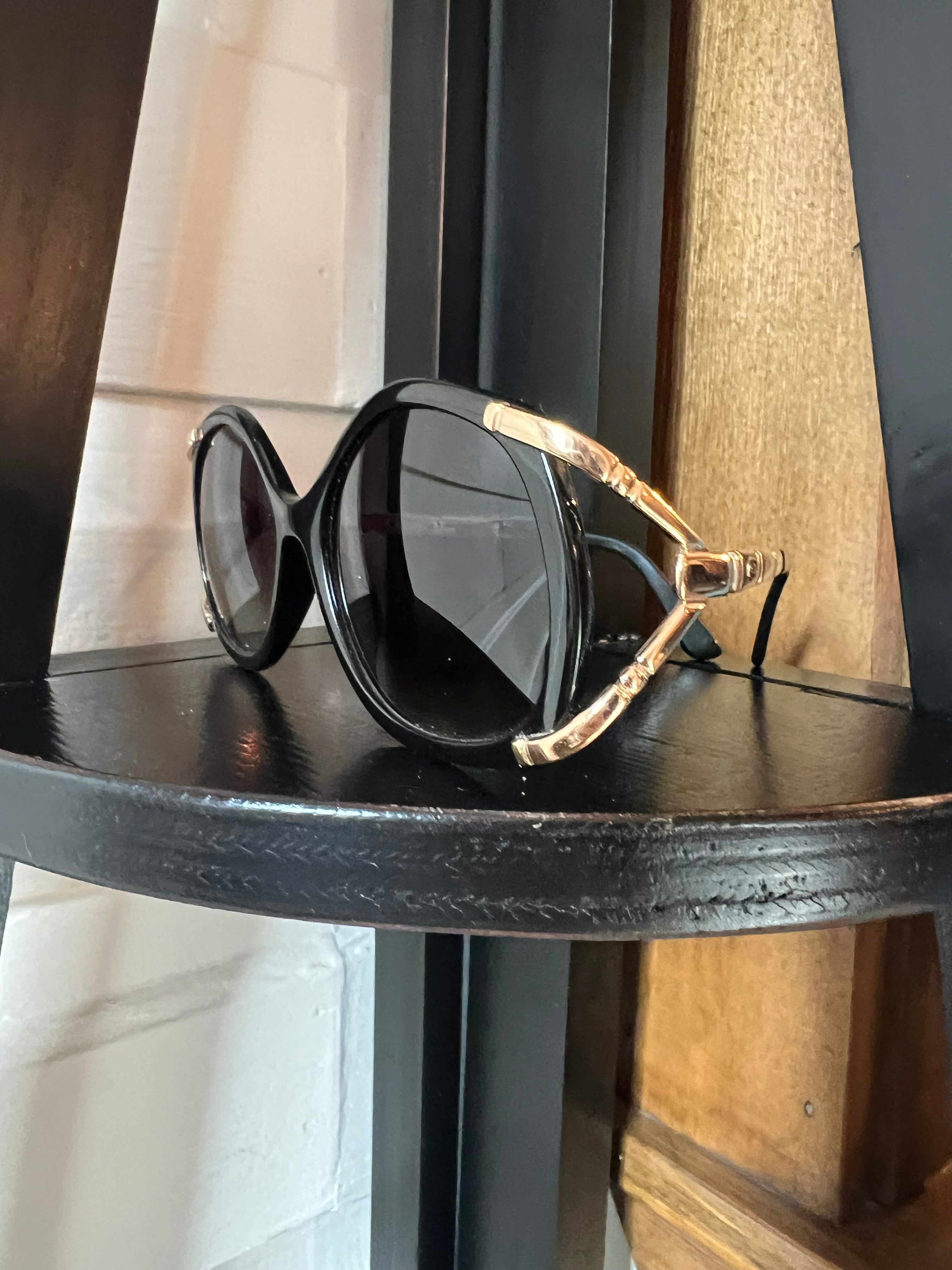 Dior black and gold sunglasses best sale