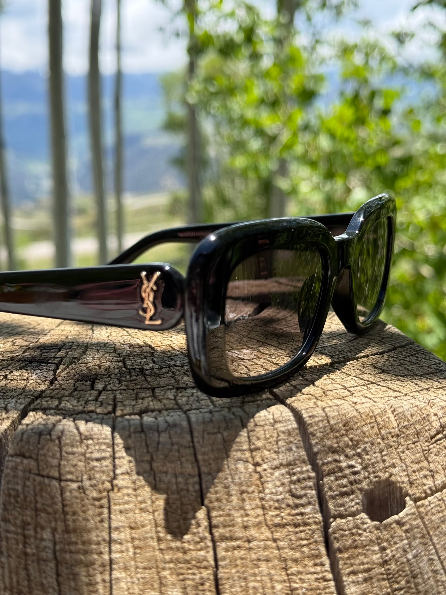 YSL Rounded Arm Sunglasses