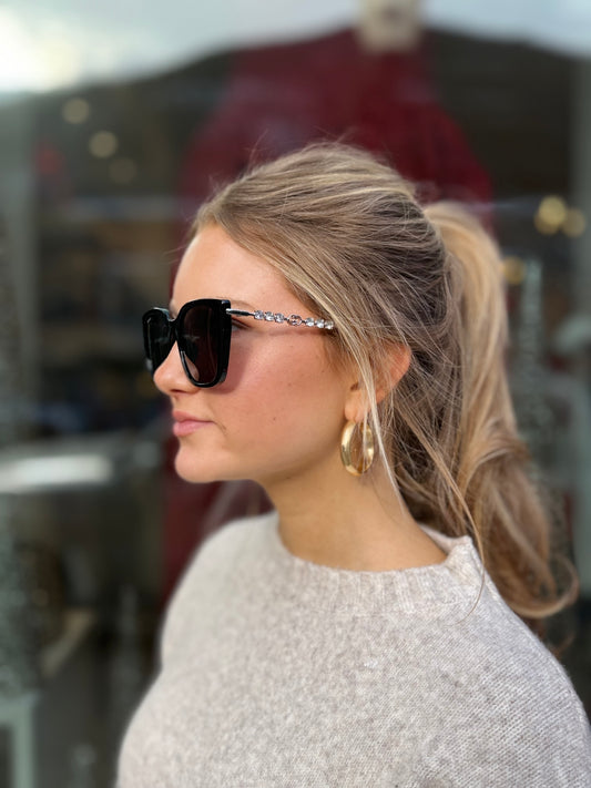 GG Crystal Arm Sunglasses