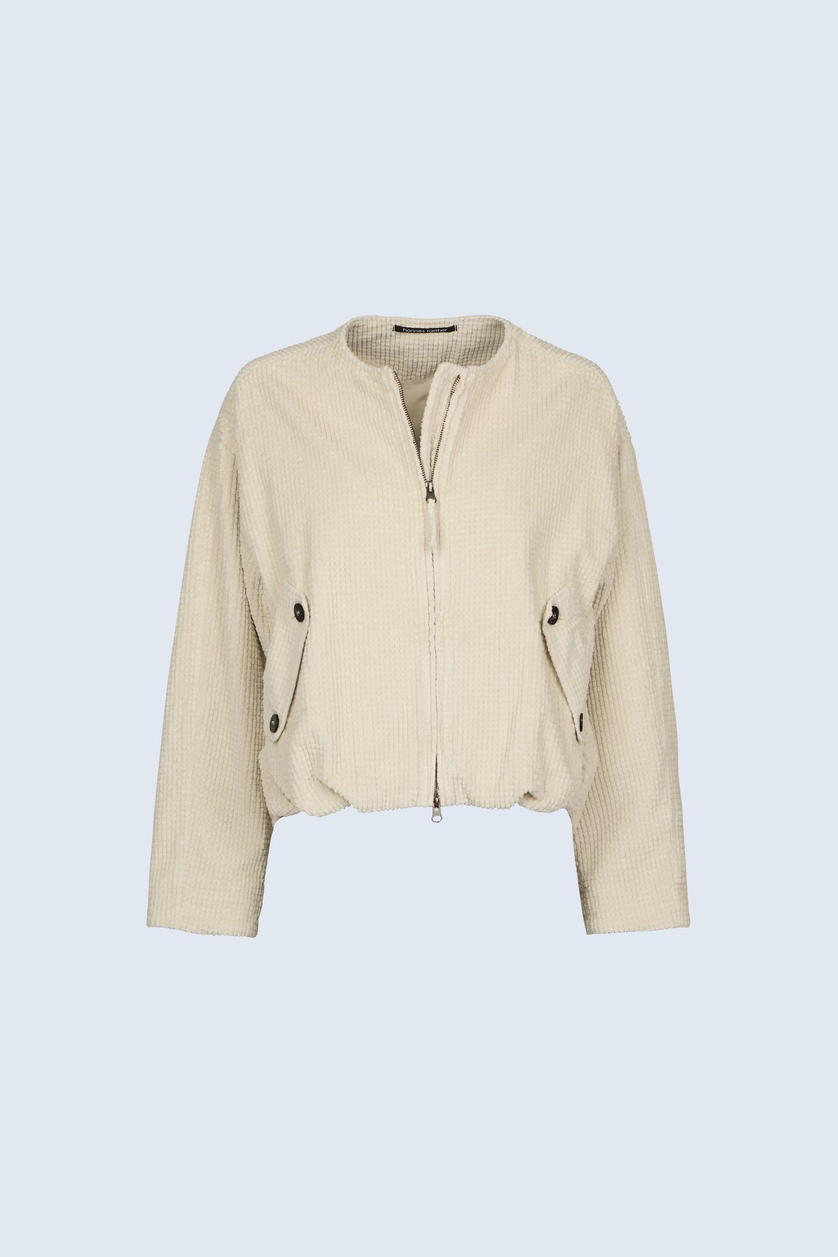 Hannes Roether Bomber Jacket in Risotto cotton cord, front view
