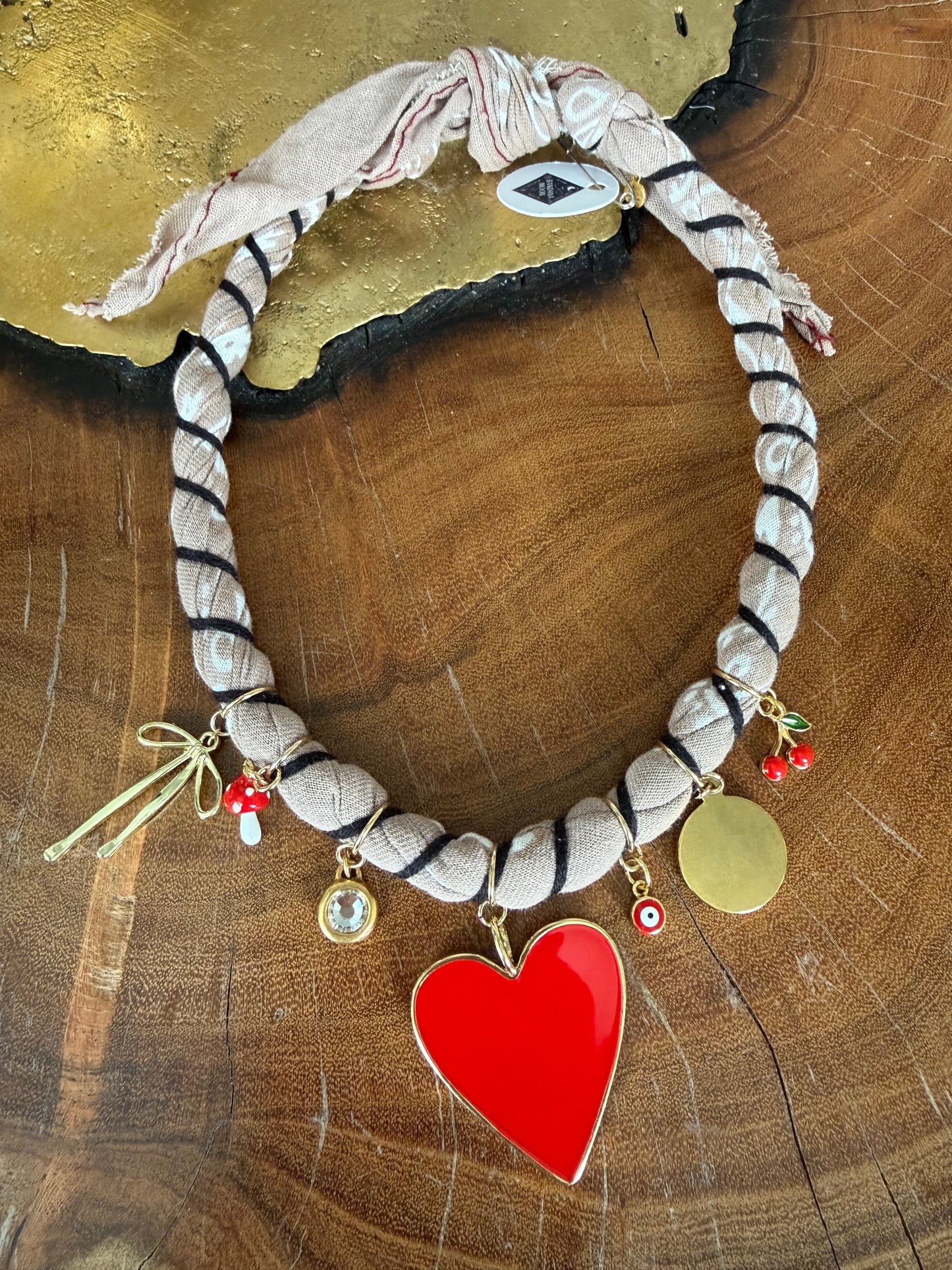 Bandana Moon Twisted Necklace