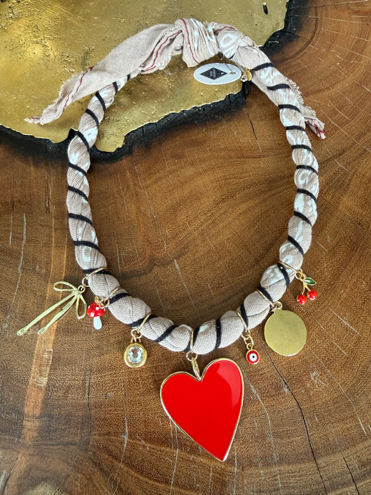 Bandana Moon Twisted Necklace