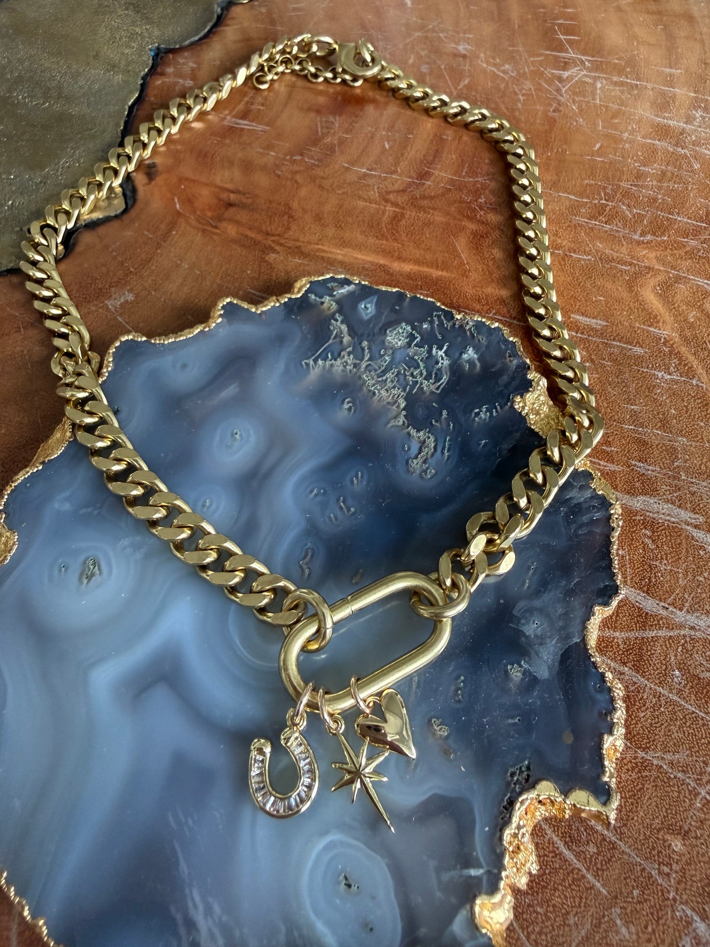 Rachel Nathan Race Track Western Charms Necklace