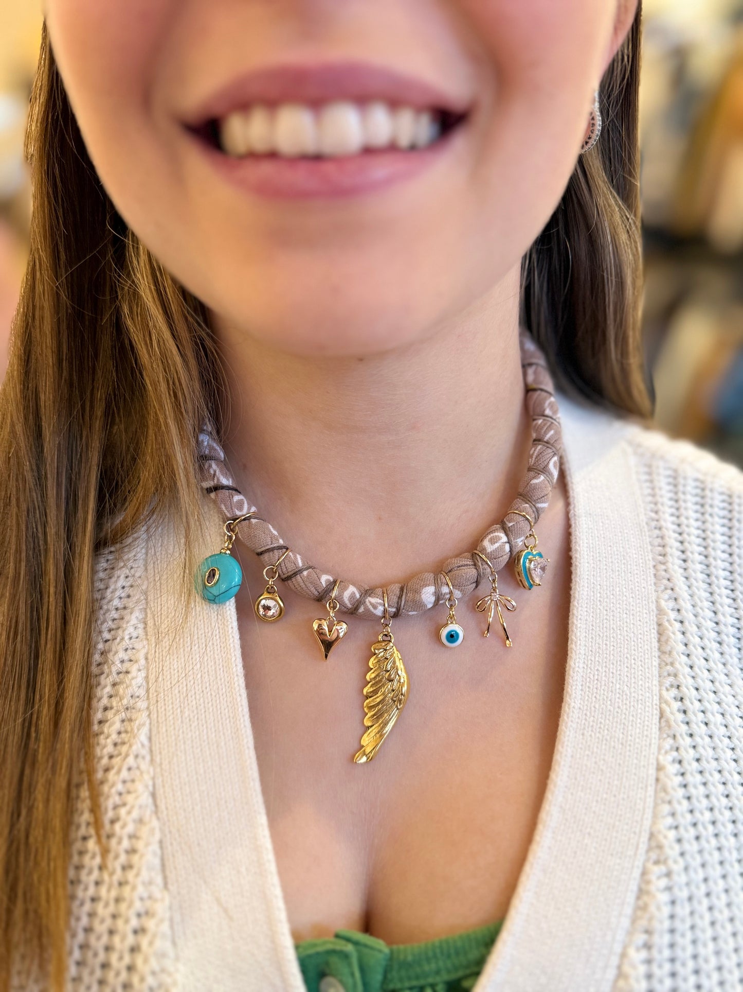 Bandana Moon Twisted Necklace