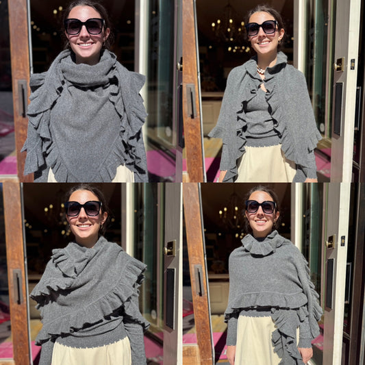 Minnie Rose Ruffle Shawl