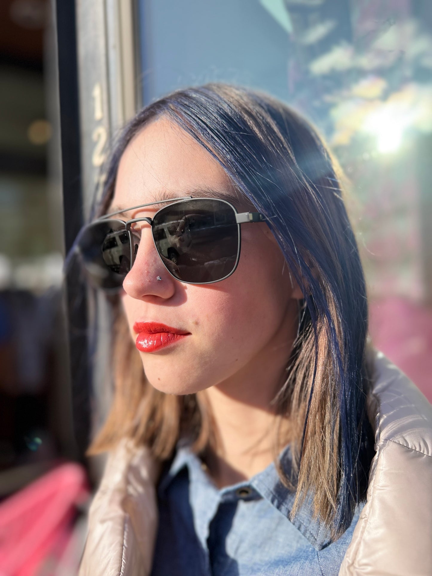 YSL Black Wire Sunglasses