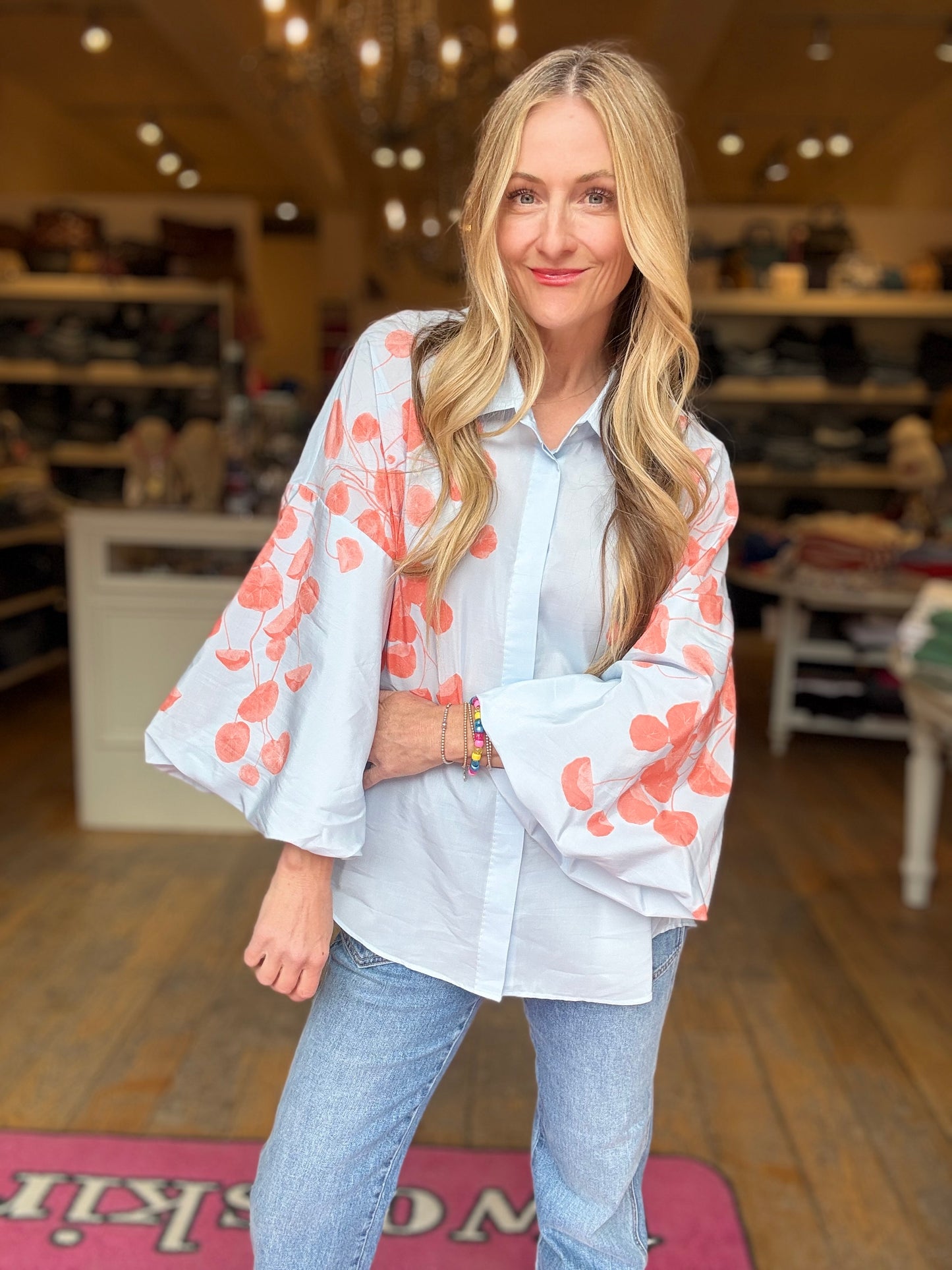 Le Sarte Leaf Blouse