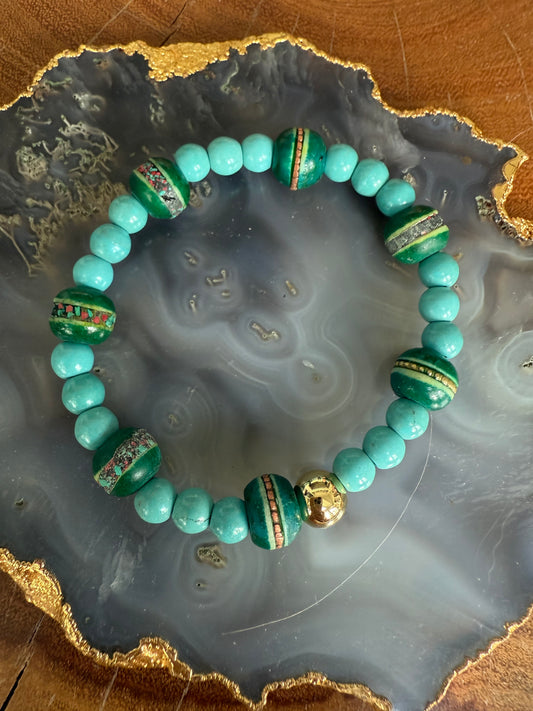 Lauren Amble Turquoise Tribal Bracelet