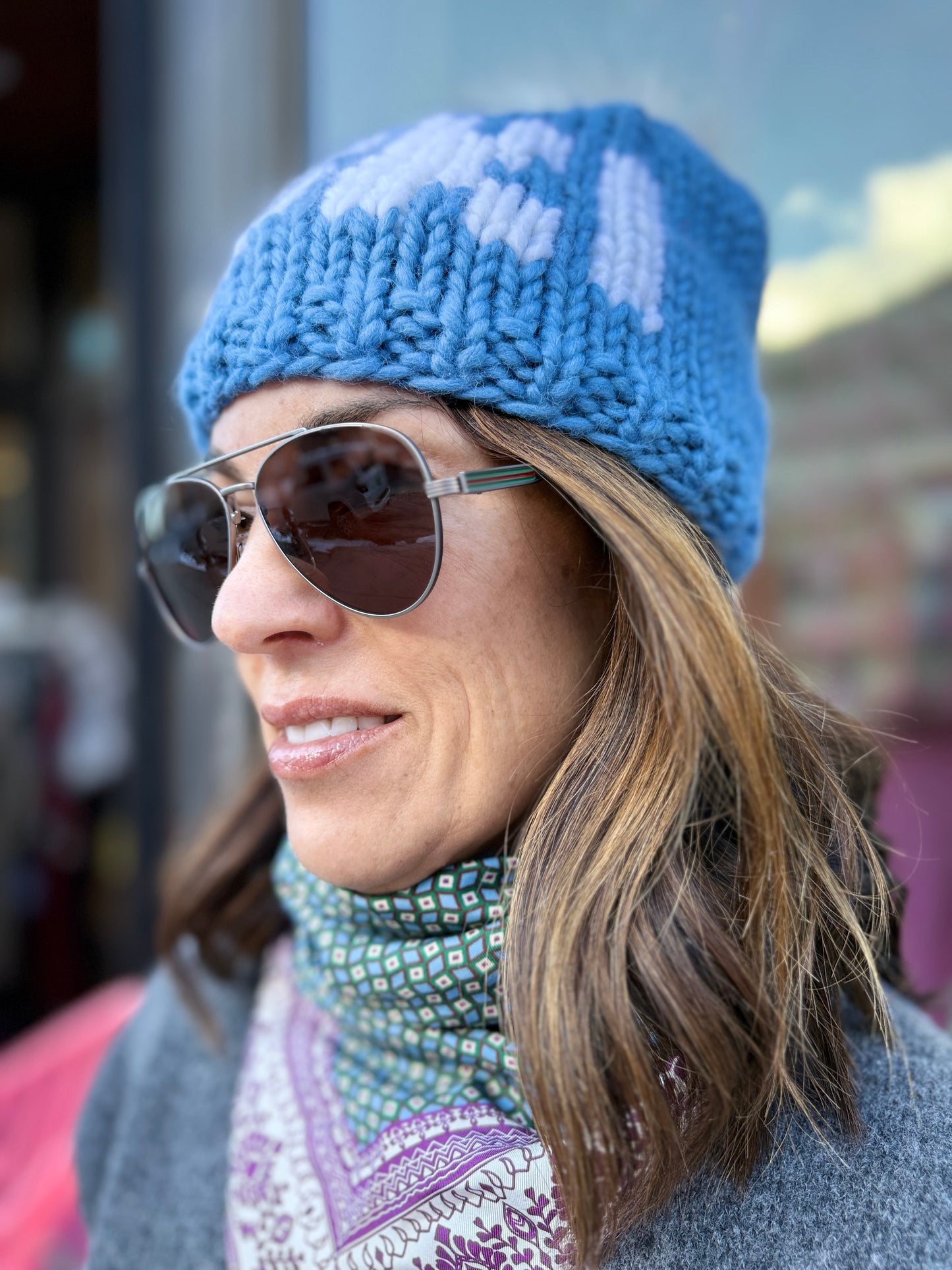 GG Gunmetal Wire Aviator Sunglasses