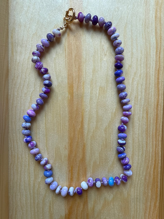 Gems by SJ Purple Bead Necklace