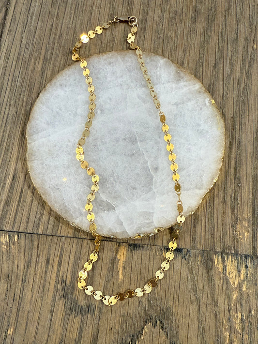 Ruby & Violet Disc Necklace