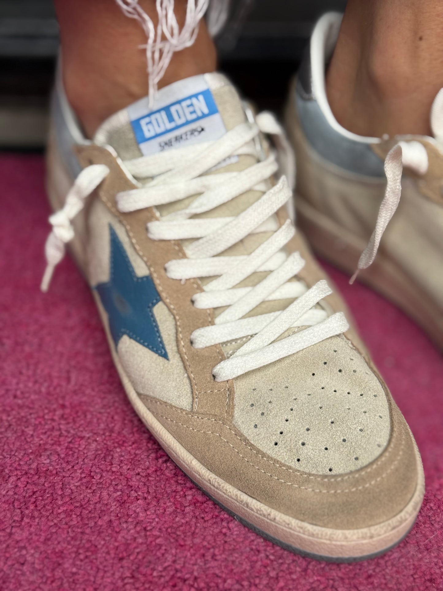 GG Ballstar Blue Star Suede