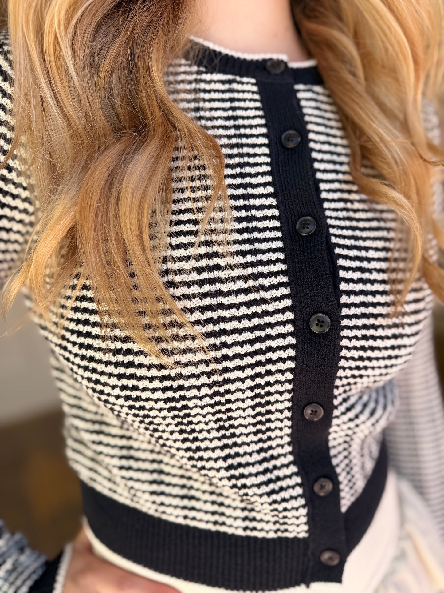 W&W Stripe Cardi