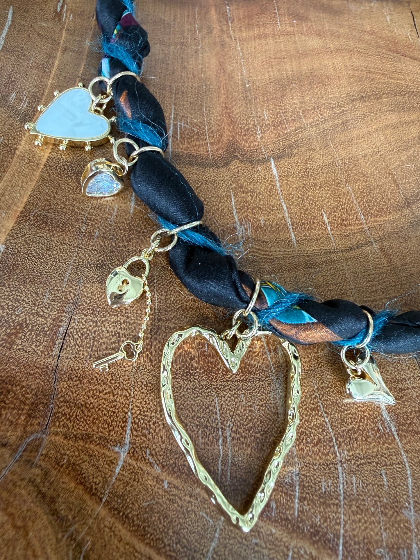 Bandana Moon Twisted Necklace