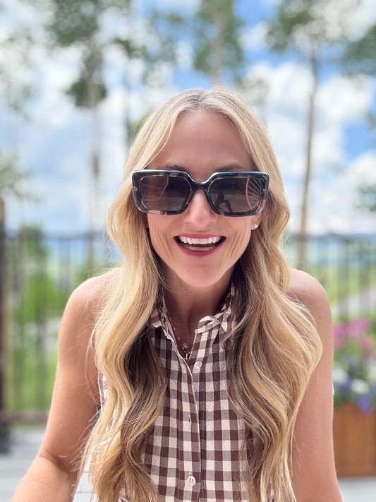 GG Green Tort Sunglasses