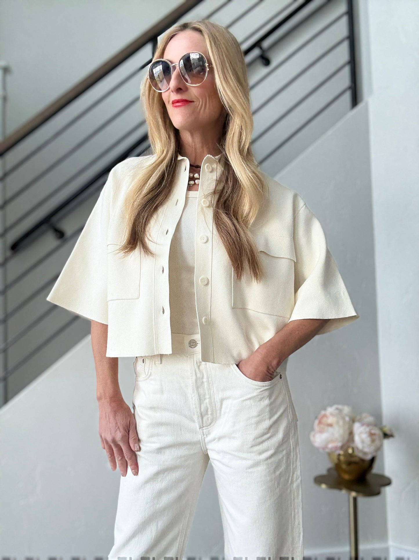 Nude Shirt Jacket