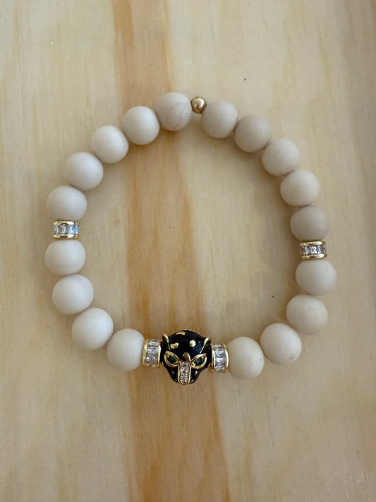 Ruby & Violet Pave Panther Bracelet