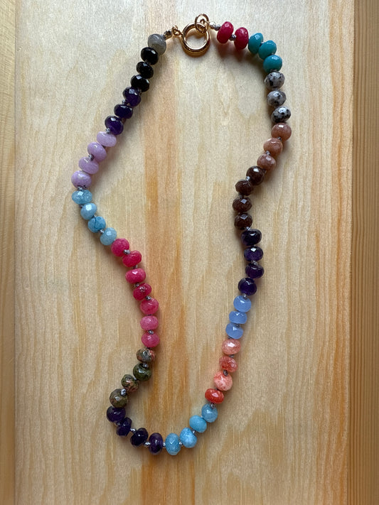 Gems by SJ Cool Cluster Bead Necklace