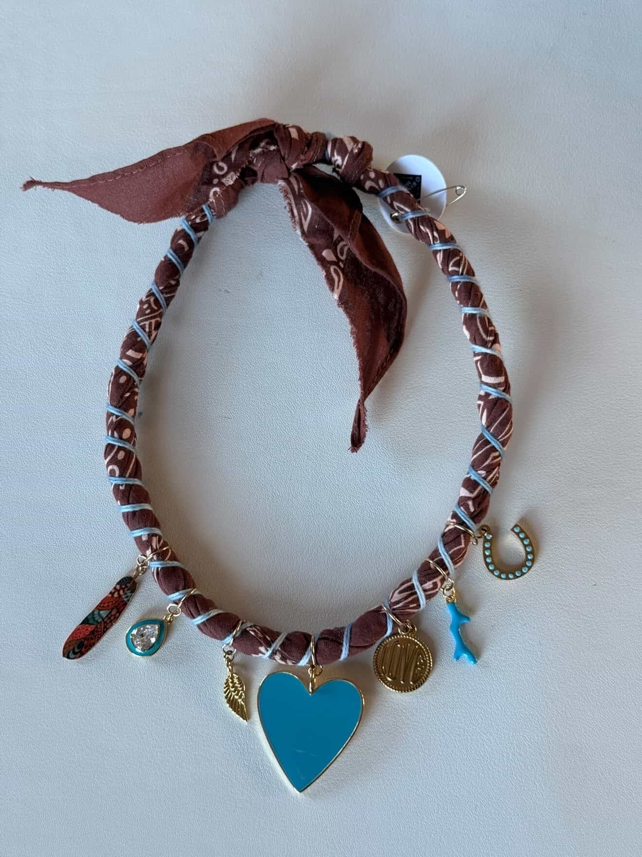 Bandana Moon Twisted Necklace