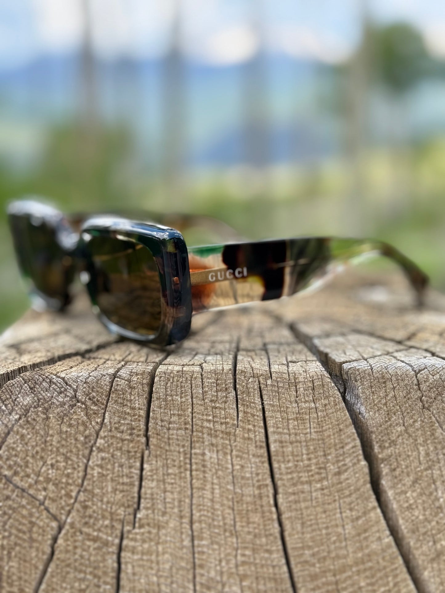GG Green Tort Sunglasses