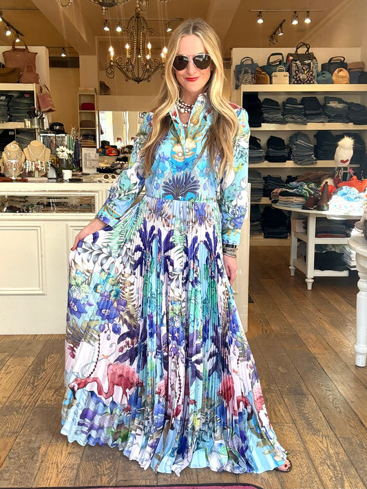 Sara Roka Flamingo Dress