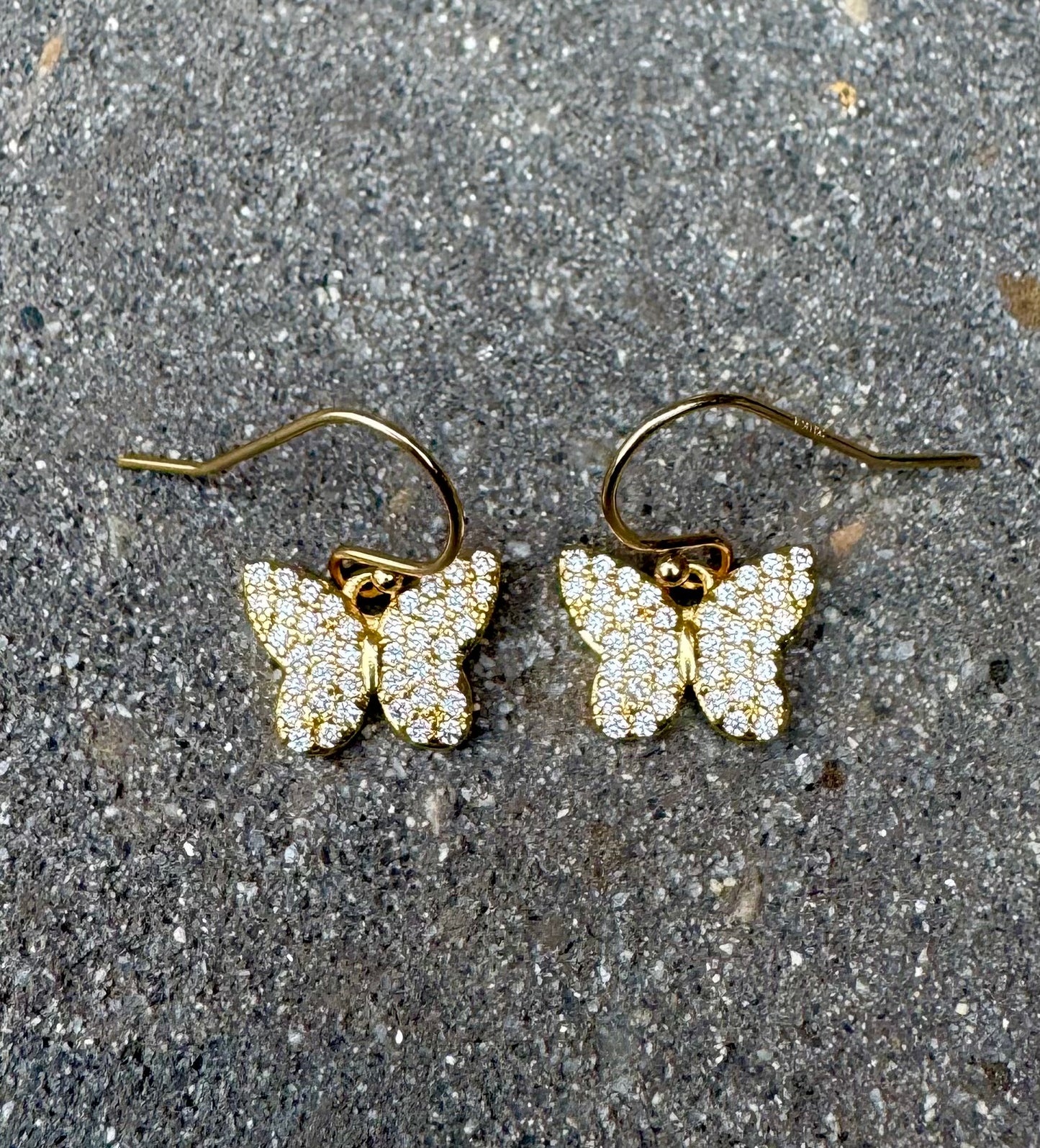 Ruby & Violet Small Dangle Butterfly