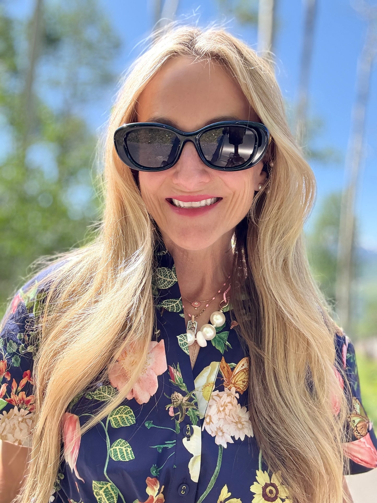 Gucci Wide Cat Eye Sunglasses