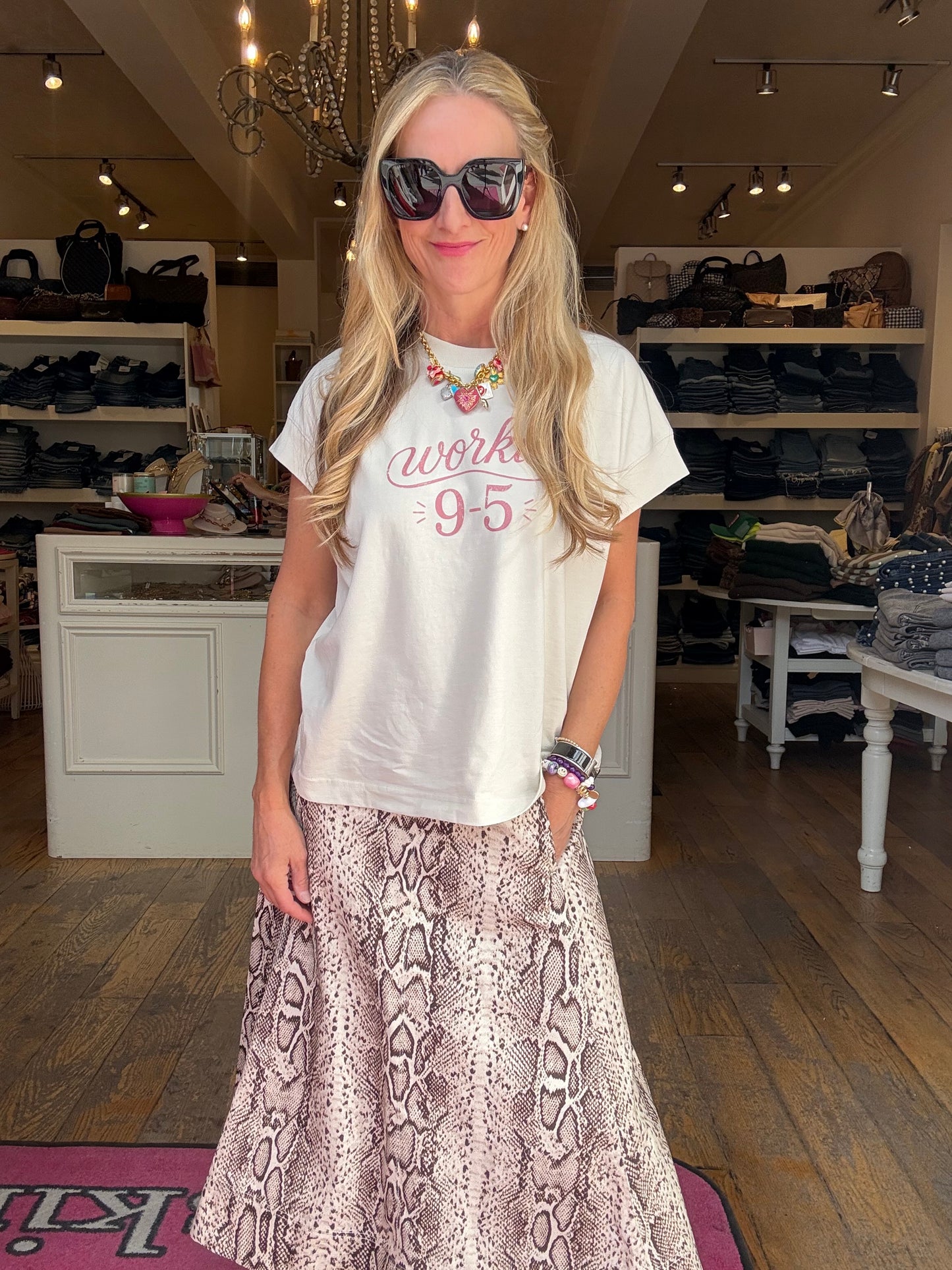Two Skirts "workin' 9-5" Tee