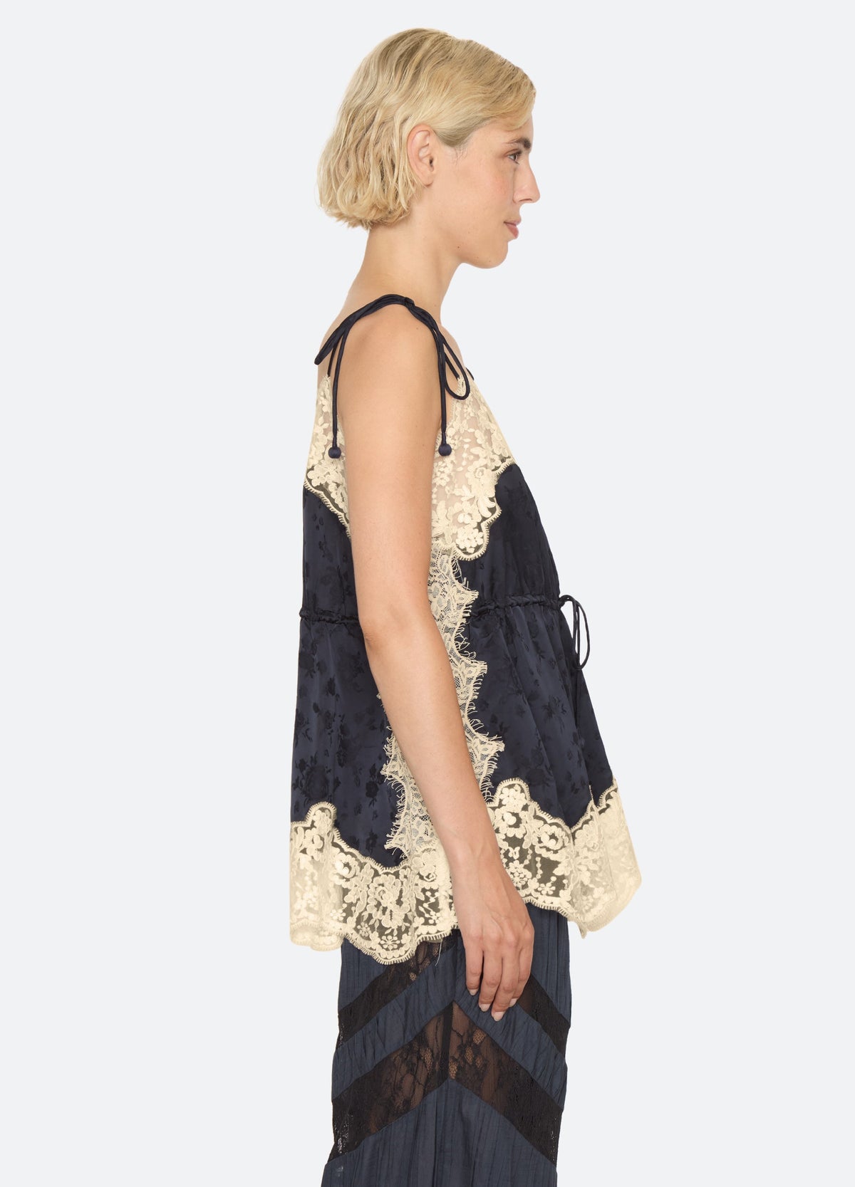 Sea NYC Shay Camisole in Navy - side