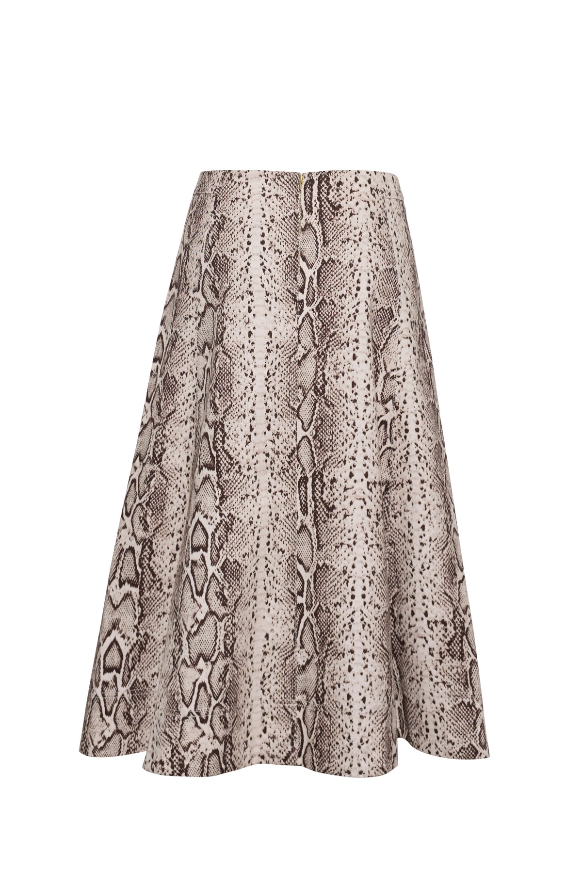 Cara Cara Aisha Skirt in Classic Snake Grey, back view