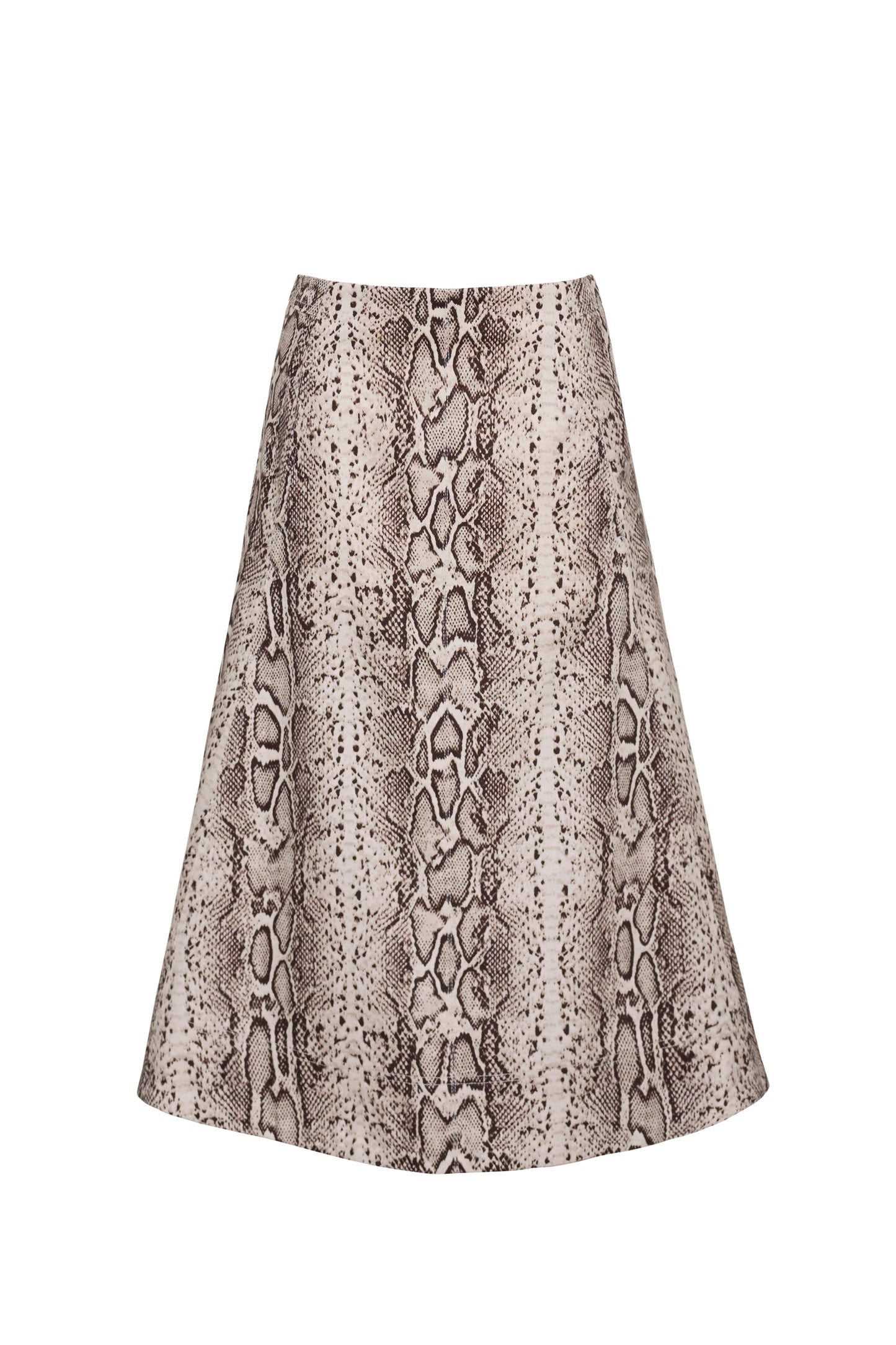 Cara Cara Aisha Skirt in Classic Snake Grey, front view
