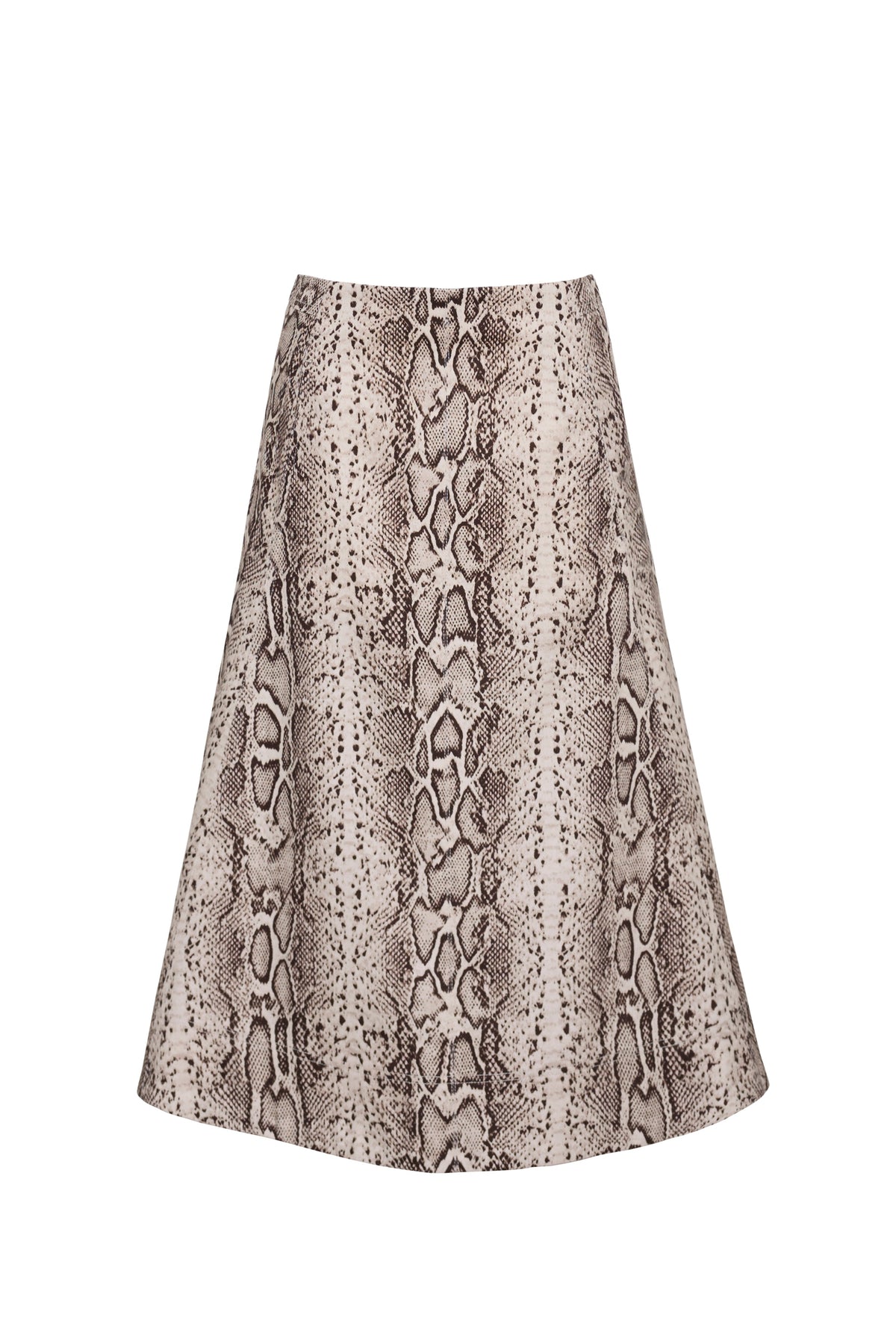 Cara Cara Aisha Skirt in Classic Snake Grey, front view