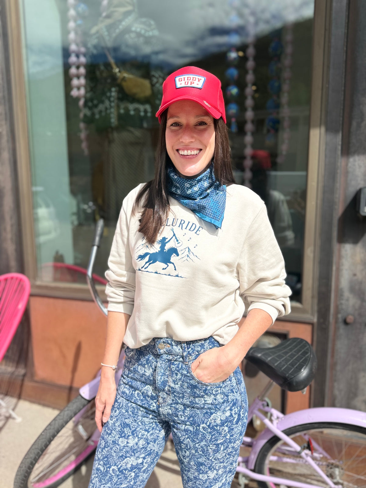 Two Skirts Telluride Blues Sweatshirt