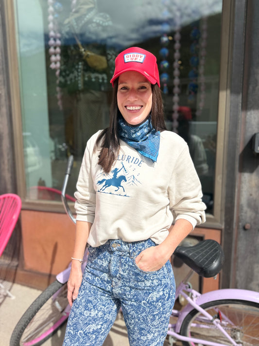 Two Skirts Telluride Blues Sweatshirt