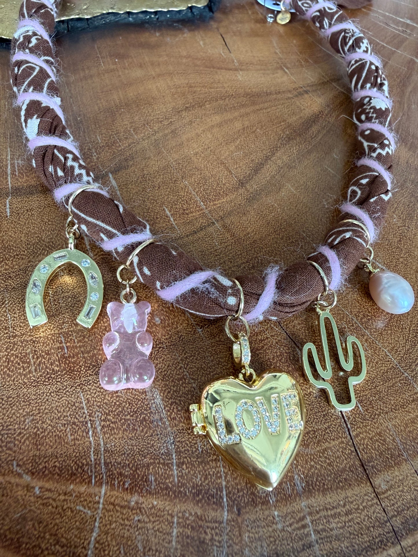 Bandana Moon Twisted Necklace