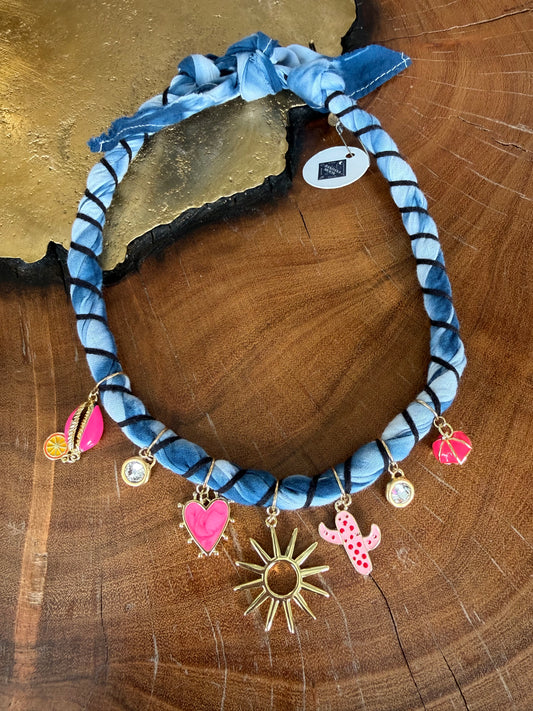 Bandana Moon Twisted Necklace
