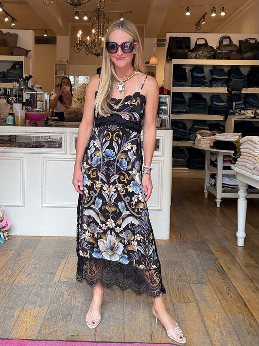 Farm Rio Snake Garden Dress