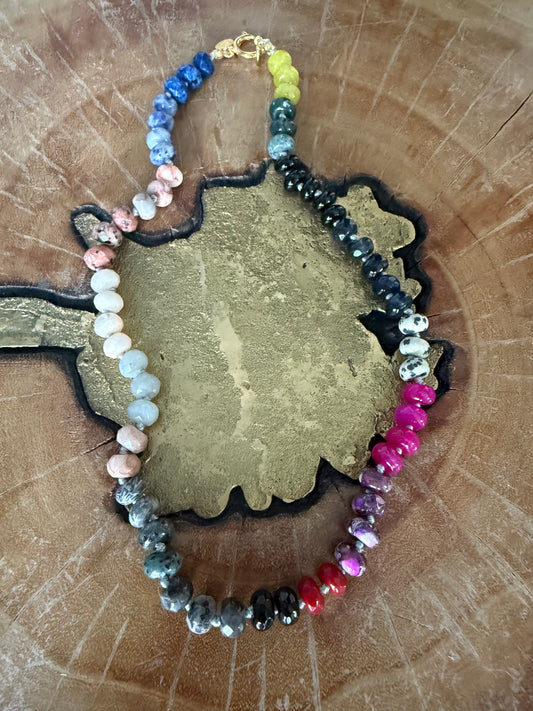 Gems by SJ Colorful Bead Necklace